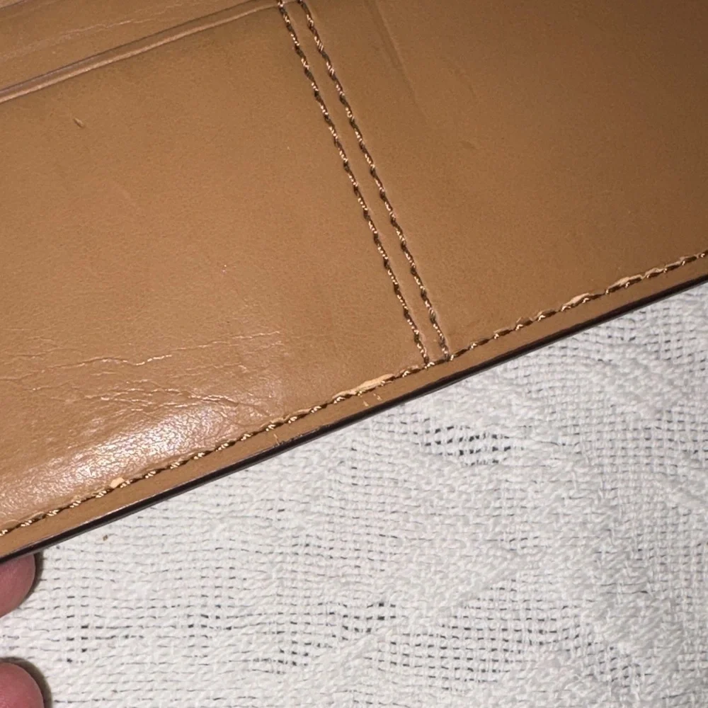 Vintage Coach Brown Leather Wallet, Peeling BNWOT